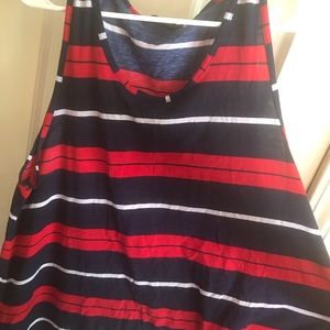 Striped sleeveless shirt